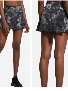 Baleaf Flyleaf Gray Tie Dye Tennis Running Skort / Skirt | Size Medium